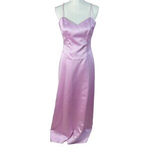y2k Vintage Nicole Miller NY Pink Purple Formal Prom Dress Evening Gown Size 4